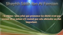 La mécréance de l'associateur n'est pas conditionnée par la croyance du coeur - Shaykh AL Fawzan