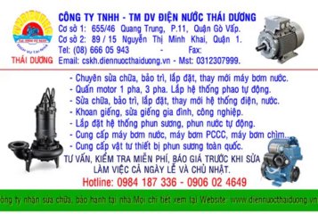 SỬA CHỮA, LẮP ĐẶT ĐIỆN NƯỚC QUẬN 3 0906024649