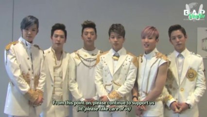 [ENG SUB] 130724 B.A.P Video Message to Japanese BABYz