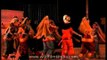 Lord Krishna with gopis performing onstage during Khajuraho Dance festival