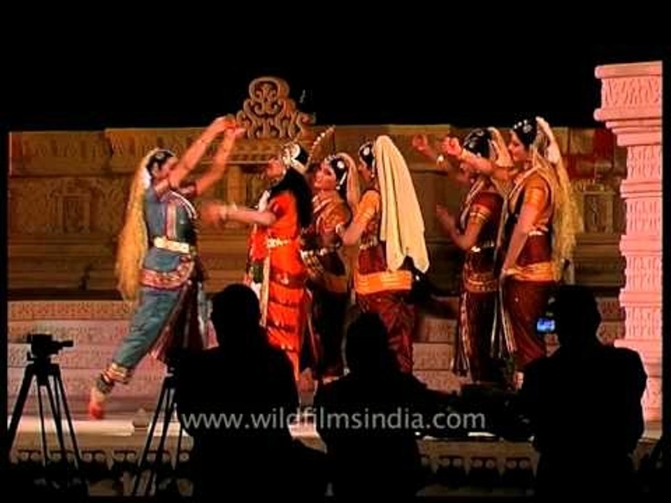 Outstanding performance by dancers during Khajuraho Dance Festival
