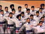 School Students gives a grand march past on Republic Day