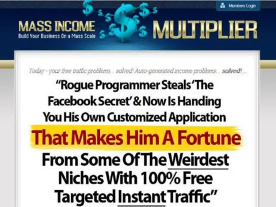 Mass Income Multiplier   Best Product   Best Epc