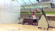 6'0 White guy Basketball Dunks after doing the Jump Manual