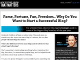How to Start a Blog That Matters Review - Can You Really Start A blog That Matters
