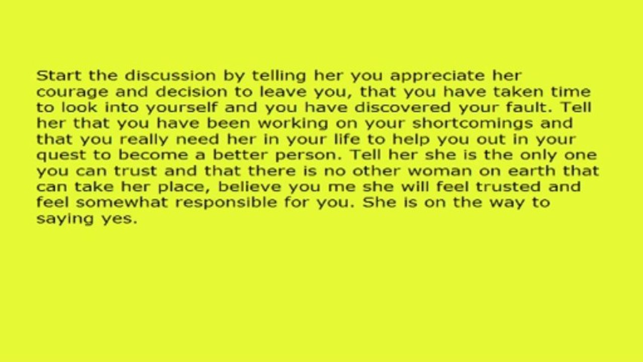 What You Should Say to Get Your Ex Girlfriend Back - Tested Tips That Can Work Wonders!