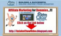 Affiliate Marketing For Dummies IM John Chow Review is a new internet marketing course for dummies