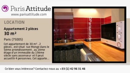 Appartement 1 Chambre à louer - Place Monge, Paris - Ref. 6780