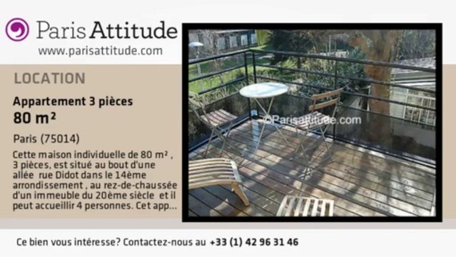 Maison de Ville 2 Chambres à louer - Plaisance/Pernety, Paris - Ref. 4325