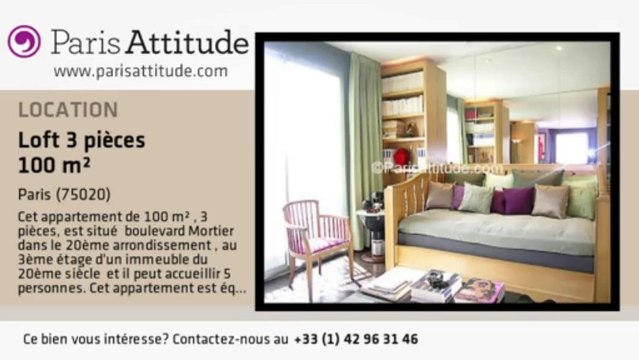 Loft 2 Chambres à louer - Porte de Bagnolet, Paris - Ref. 5994