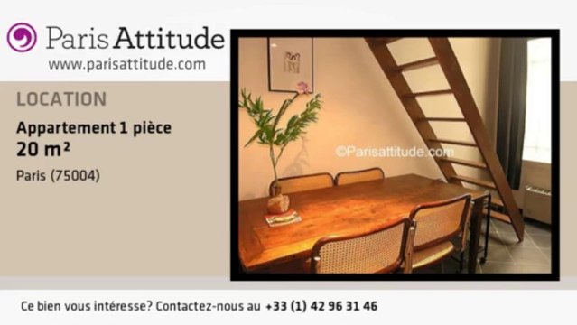 Appartement Studio à louer - Ile St Louis, Paris - Ref. 1290
