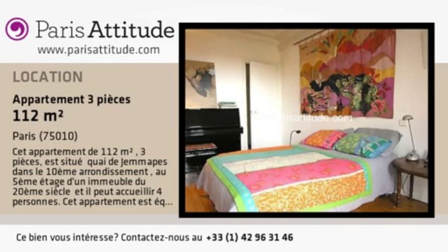 Appartement 2 Chambres à louer - Canal St Martin, Paris - Ref. 6840