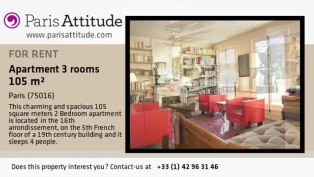 2 Bedroom Apartment for rent - Alma Marceau, Paris - Ref. 3110