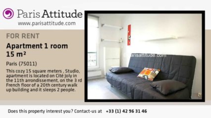 Studio Apartment for rent - Ménilmontant, Paris - Ref. 7306