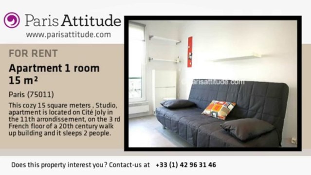 Studio Apartment for rent - Ménilmontant, Paris - Ref. 7306