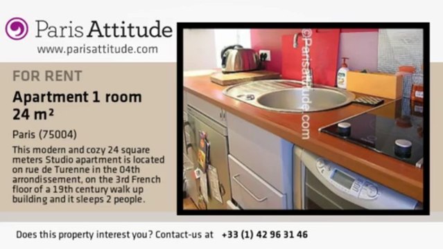 Studio Apartment for rent - Place des Vosges, Paris - Ref. 2876