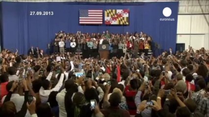 US political tensions rise over funding for "Obamacare"...