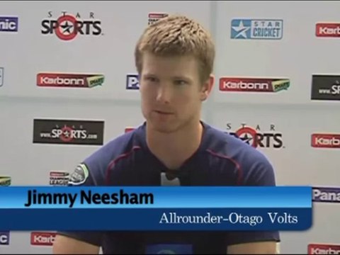 Otago Volts allrounder Jimmy Neesham press meet