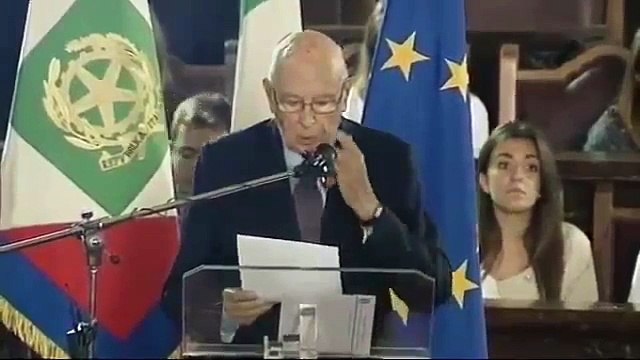 Napoli - Napolitano all'anniversario delle ''Quattro Giornate di Napoli'' (28.09.13)