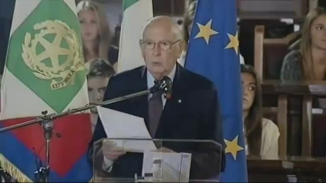 Napoli - Napolitano all'anniversario delle ''Quattro Giornate di Napoli'' (28.09.13)