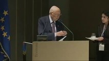 Napolitano - Alla Bocconi il Presidente ricorda Luigi Spaventa (27.09.13)