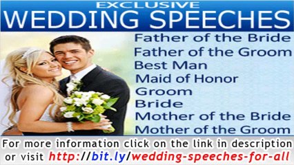 Wedding Speeches for All