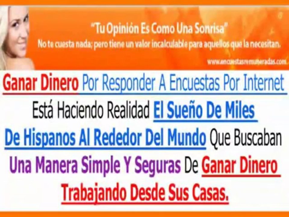 Encuestas Remuneradas - Responde Encuestas Remuneradas Y Gana Dinero Facil
