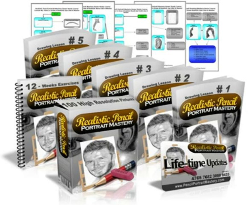Realistic Pencil Portrait Mastery Review + Bonus