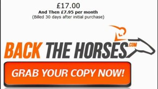 Back The Horses Review - Most Reliable Horse Betting System of 2013!