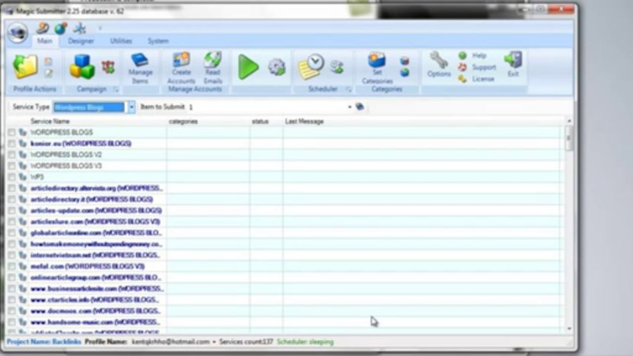 Magic Submitter Wordpress Blogs