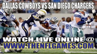 Watch Dallas Cowboys vs San Diego Chargers Live NFL Streaming Online