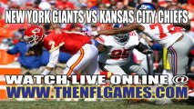 Watch New York Giants vs Kansas City Chiefs Live Online Stream September 29, 2013