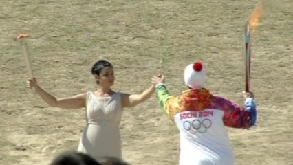 Sochi in final stretch as flame lit in Olympia