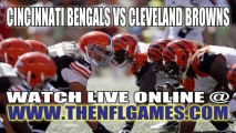 Watch Cincinnati Bengals vs Cleveland Browns Live NFL Game Online