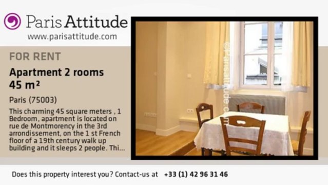 1 Bedroom Apartment for rent - Arts et Métier, Paris - Ref. 3231