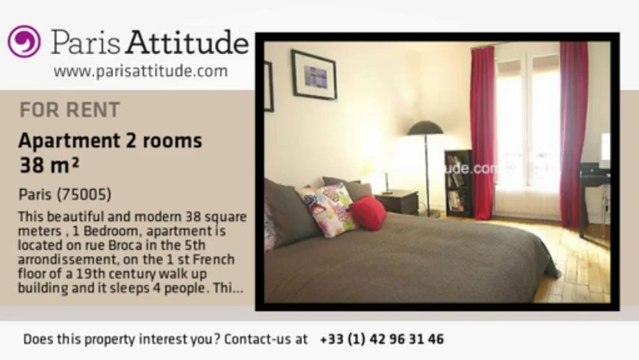 1 Bedroom Apartment for rent - Port Royal, Paris - Ref. 5972