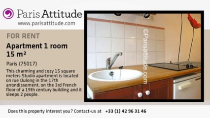 Studio Apartment for rent - Batignolles, Paris - Ref. 2574