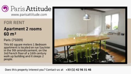 1 Bedroom Apartment for rent - Notre Dame de Lorette, Paris - Ref. 4954