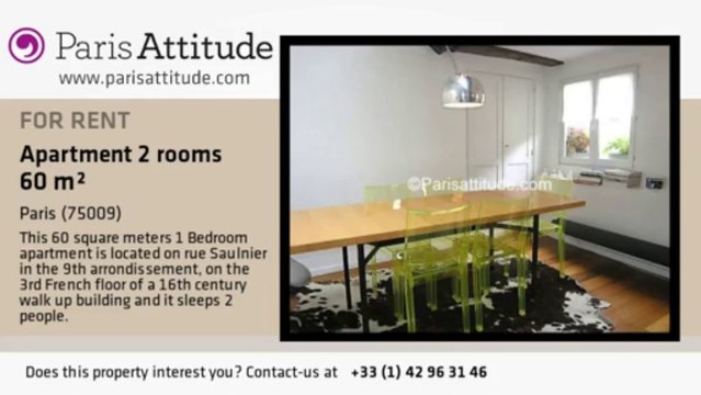 1 Bedroom Apartment for rent - Notre Dame de Lorette, Paris - Ref. 4954