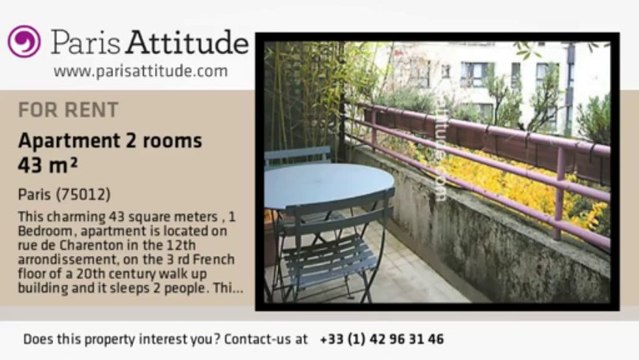 1 Bedroom Apartment for rent - Ledru-Rollin, Paris - Ref. 6723