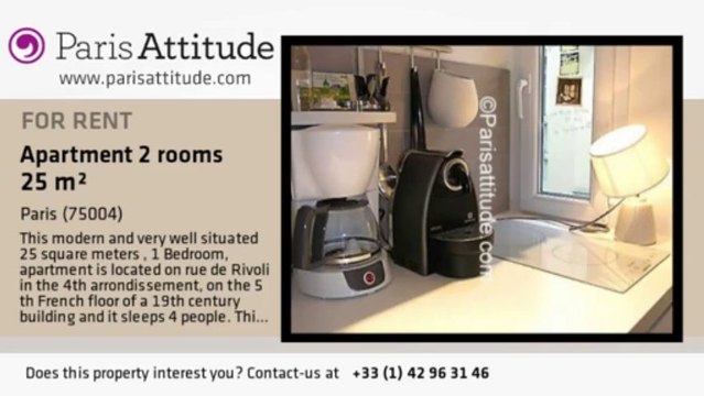 1 Bedroom Apartment for rent - St Paul, Paris - Ref. 5809