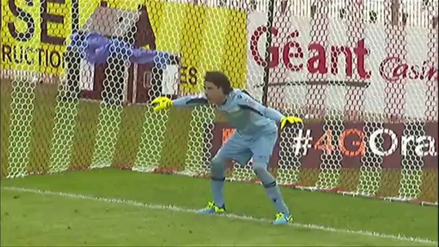 But Rémy CABELLA (10ème pen) - AC Ajaccio - Montpellier Hérault SC (1-1) - 2013/2014