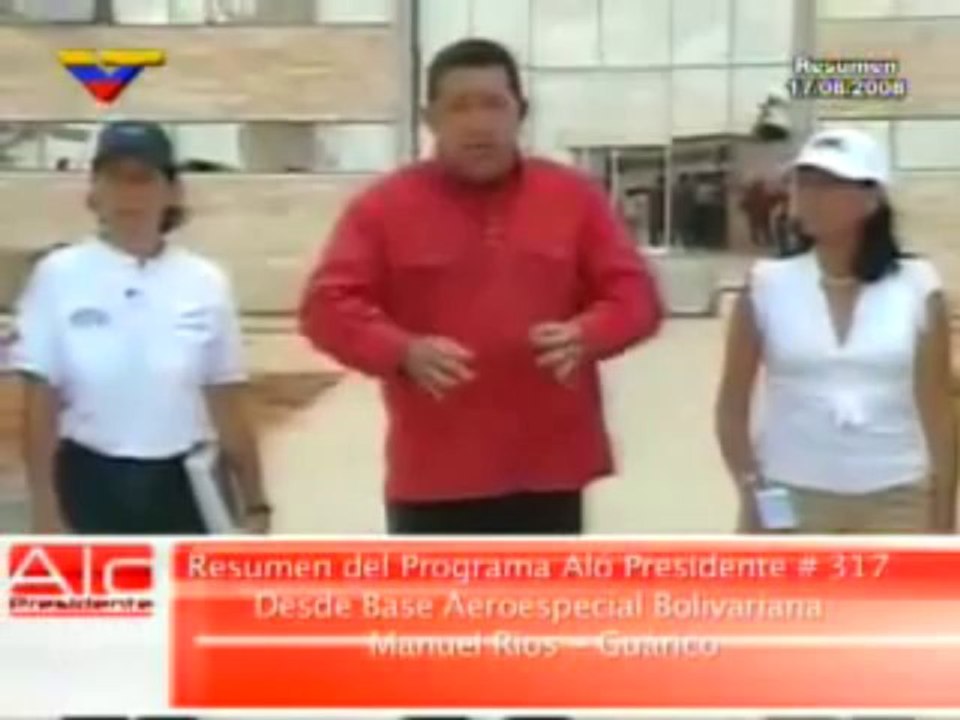 (Vídeo) Resumen del Programa Aló Presidente No.317 del 17 08 2008 desde Guárico (1/4)