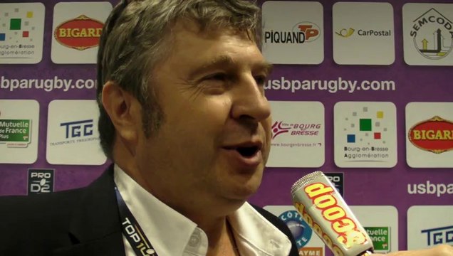 Rugby Pro D2 - Maurice Guy et ChristopheNiogret réagissent après USB - Dax