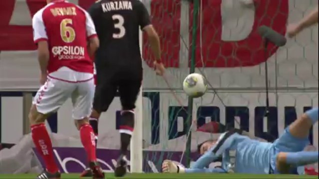 But Antoine DEVAUX (4ème) - Stade de Reims - AS Monaco FC (1-1) - 2013/2014