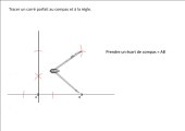 tutoriel de géométrie: tracer un carré parfait au compas et à la règle.