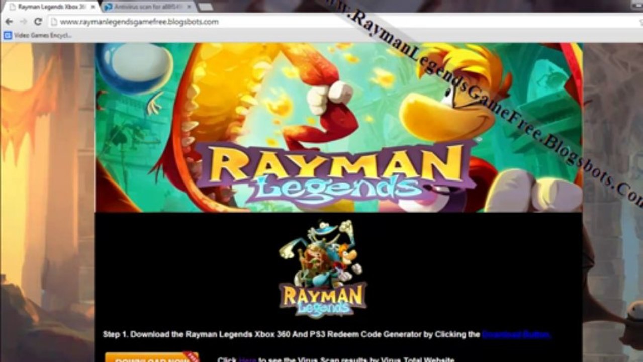 How to Install Rayman Legends Game Free on Xbox 360 And PS3!!