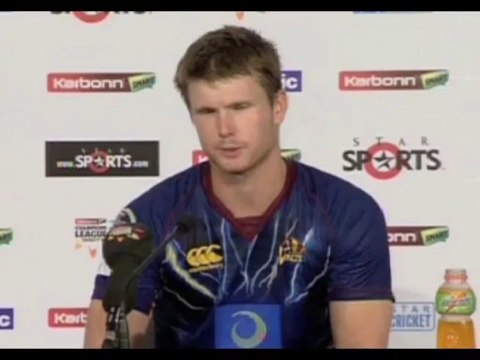 Otago Volts player Jimmy Neesham press meet