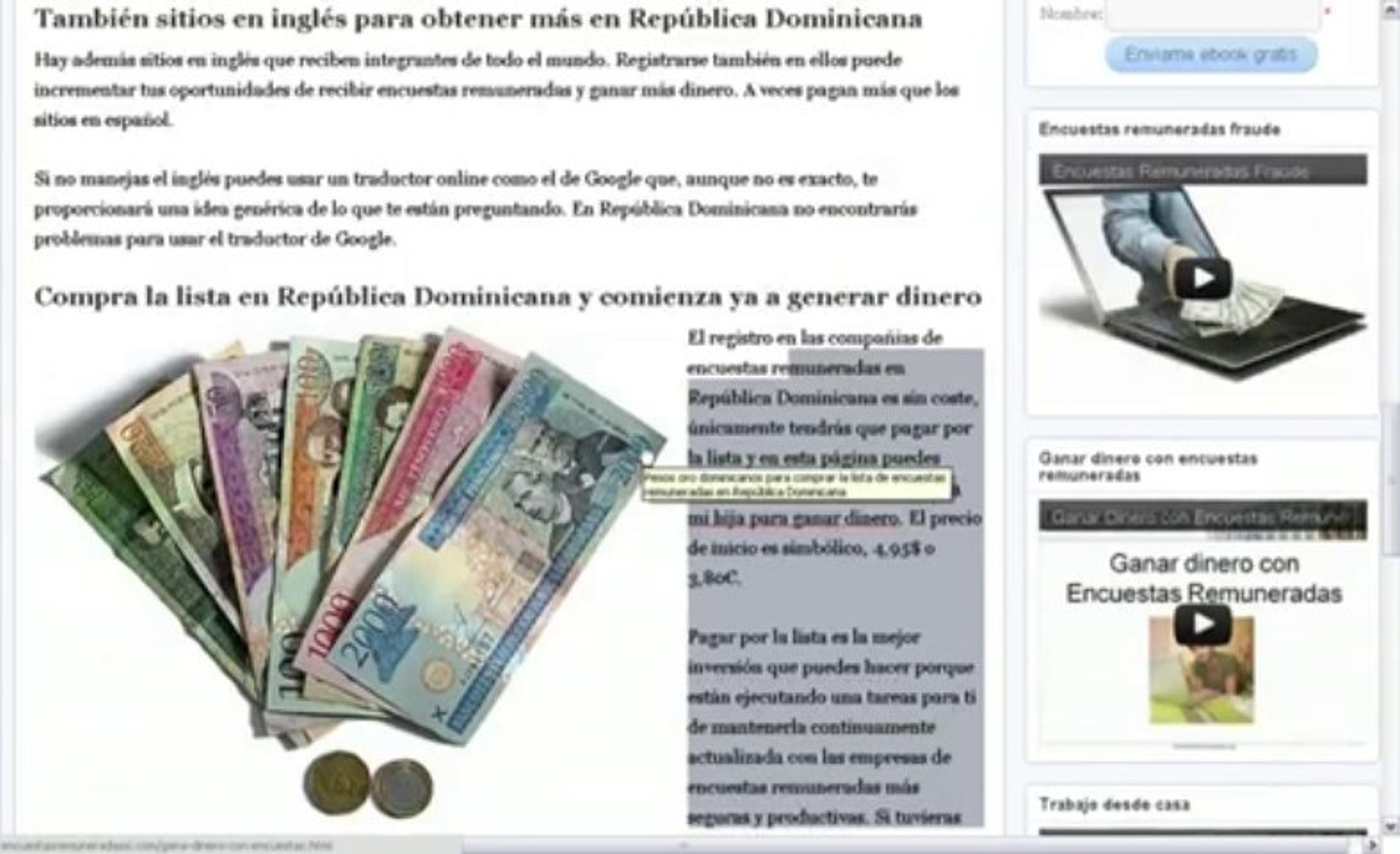 Encuestas Remuneradas República Dominicana - VideoBlog