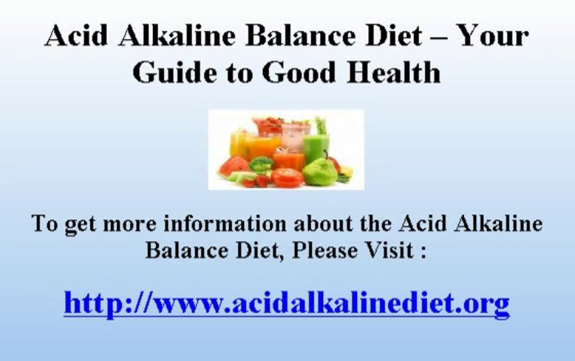 Acid Alkaline Diet